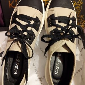 Black and off white sneakers